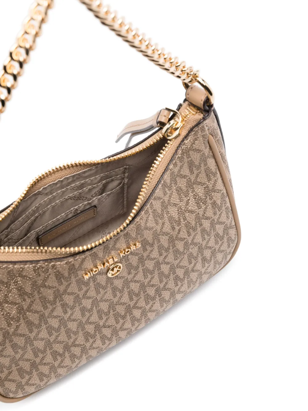 Michael Kors Shopper met monogramprint Beige