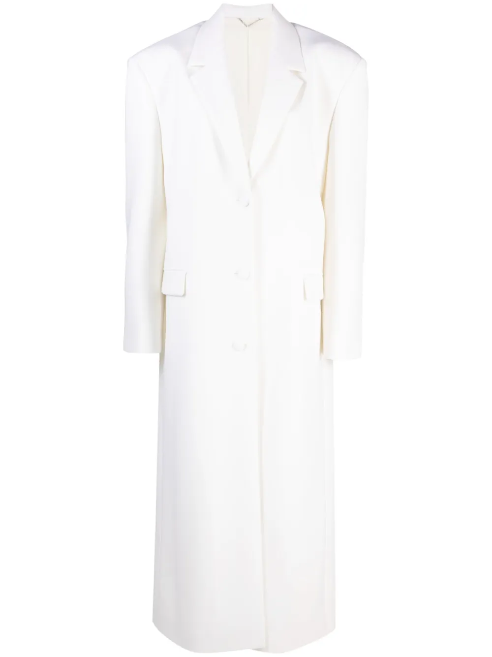 Magda Butrym Jas met enkele rij knopen Beige