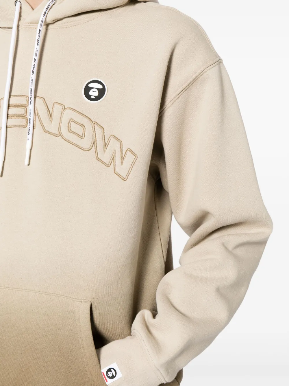 Cheap AAPE BY *A BATHING APE logo-embroidered ombre hoodie Men