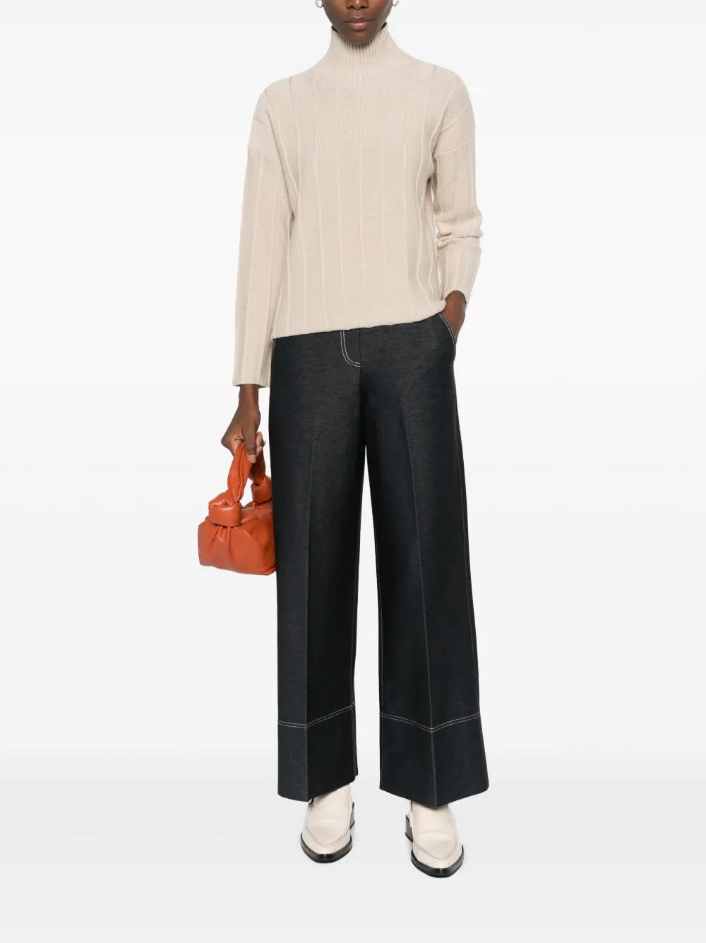 Max Mara Leisure Trui van scheerwol Beige