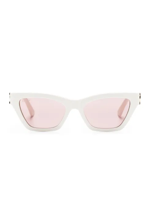 Cartier Eyewear logo-plaque cat-eye frame sunglasses