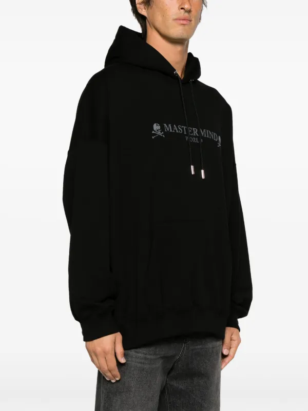 Mastermind World Hoodie En Coton a Logo Imprime Noir FARFETCH FR