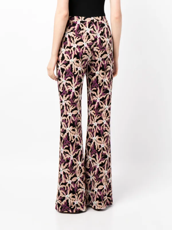 DVF Diane Von Furstenberg Brooklyn フレアパンツ | パープル