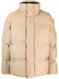 Rains funnel-neck padded jacket - Neutrals