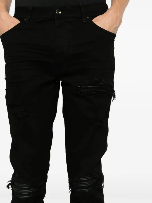 AMIRI MX1 ダメージ スキニージーンズ | ブラック | FARFETCH JP AMIRI 