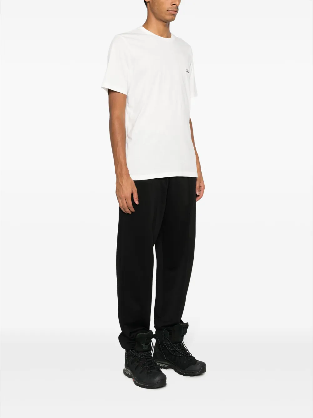 C.P. Company logo-patch cotton T-shirt - Wit
