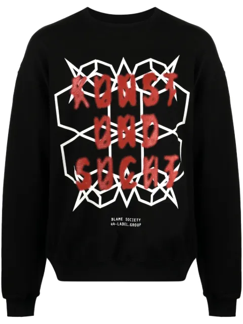 44 LABEL GROUP sudadera con estampado gráfico 