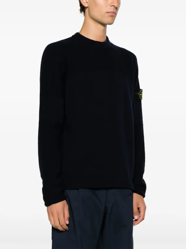 Mens stone island crew neck outlet jumper