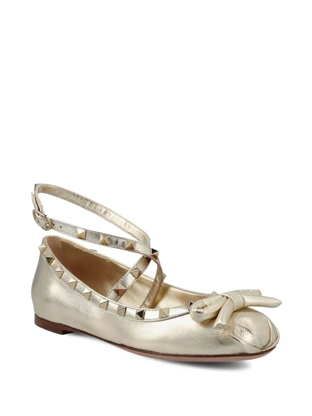 Valentino Garavani Rockstud leather ballerina shoes | Image 2