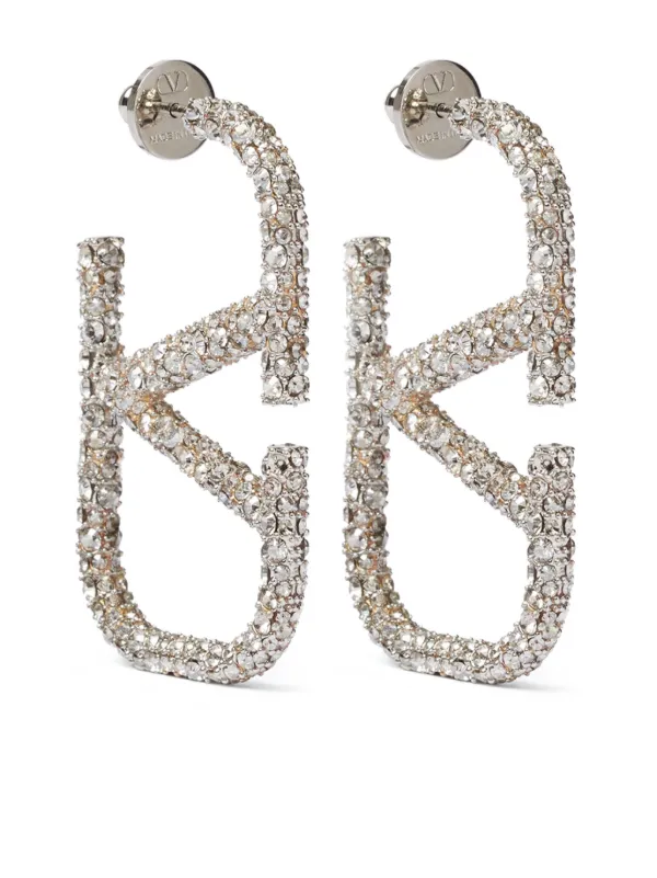 Valentino crystal earrings sales