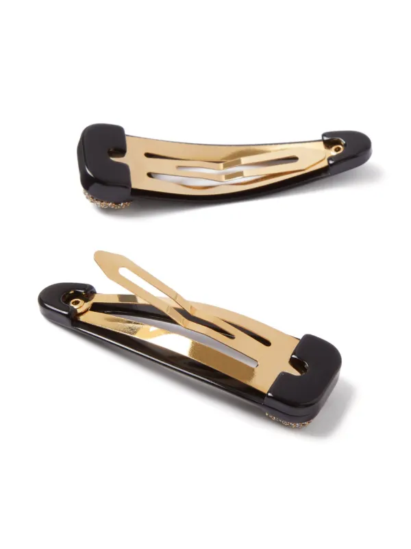 Valentino Garavani VLogo Signature Crystal Hair Clips