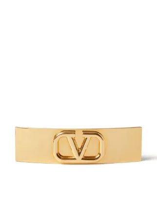 Valentino Garavani VLogo Signature Hair Clip | Gold | FARFETCH