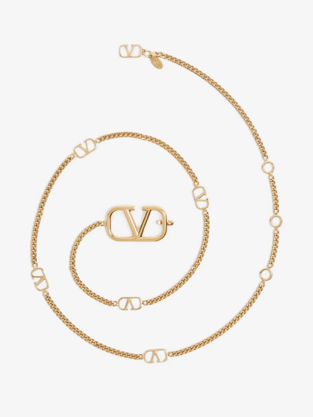 Valentino Garavani VLogo Signature Chain Belt | Gold | FARFETCH display picture 3