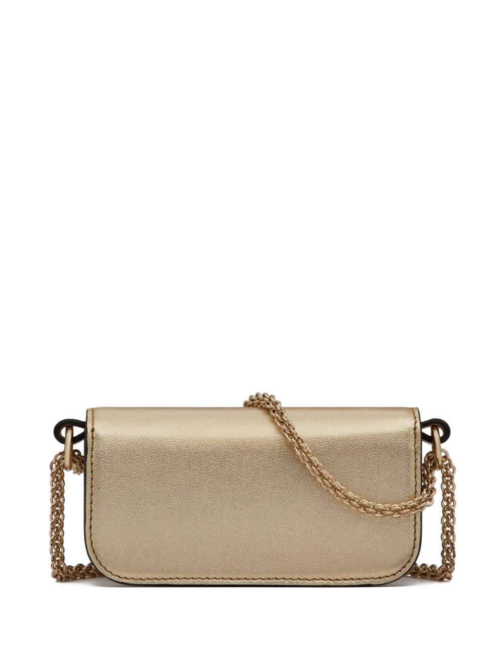 Valentino Garavani micro Locò crystal-embellished bag - Gold