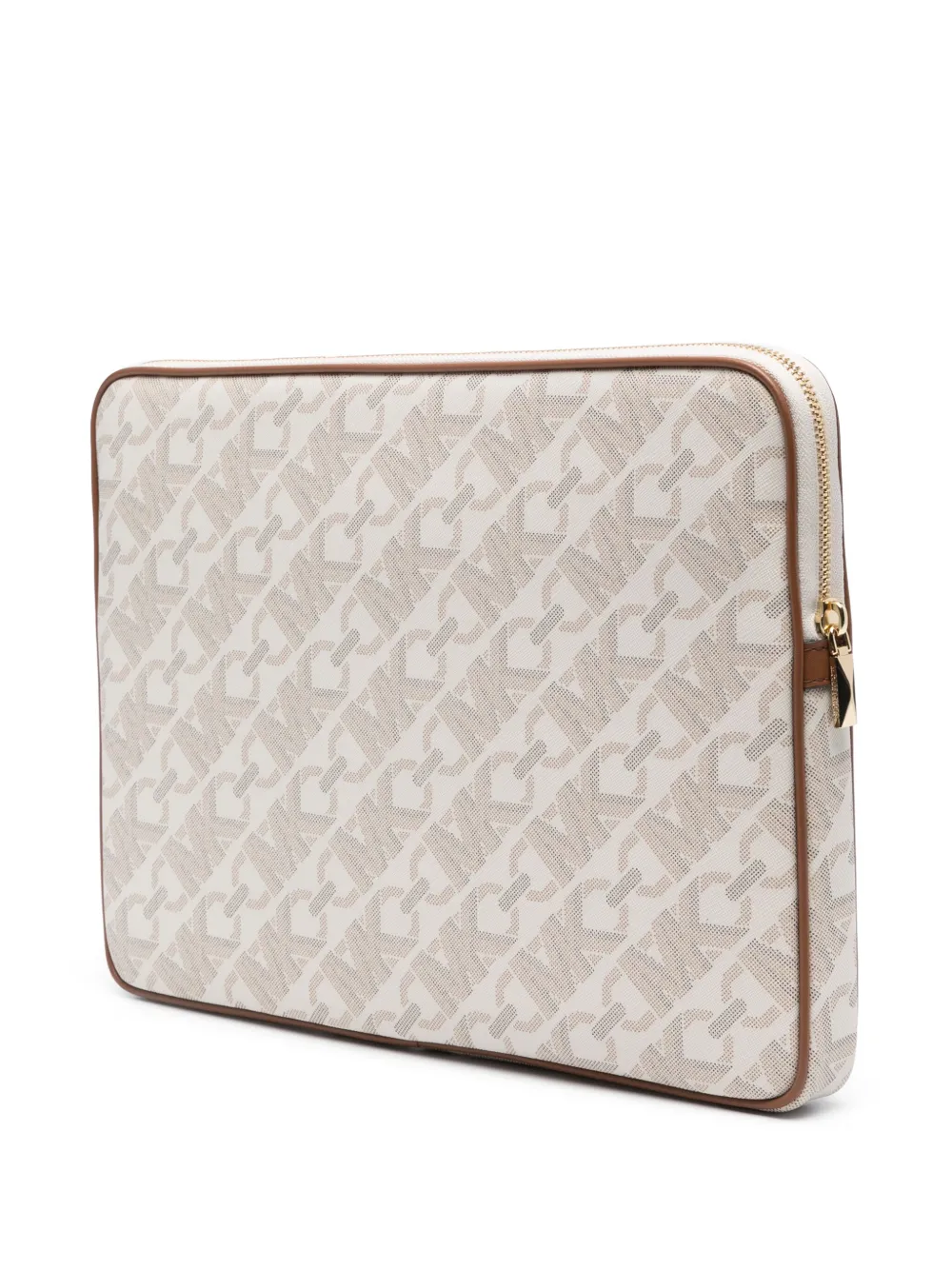 Michael Kors Laptoptas met monogramprint Beige