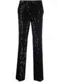 Michael Michael Kors high-waisted sequin trousers - Black