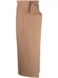 Max Mara patch-pocket straight skirt - Brown
