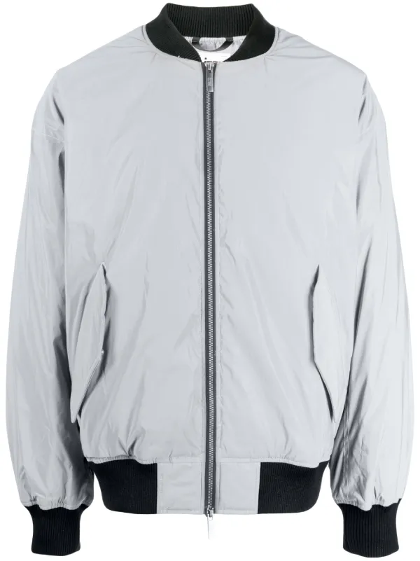 Mens white deals bomber jacket