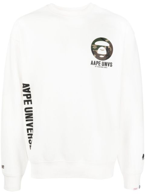 AAPE BY *A BATHING APE logo-print jersey sweatshirt Men