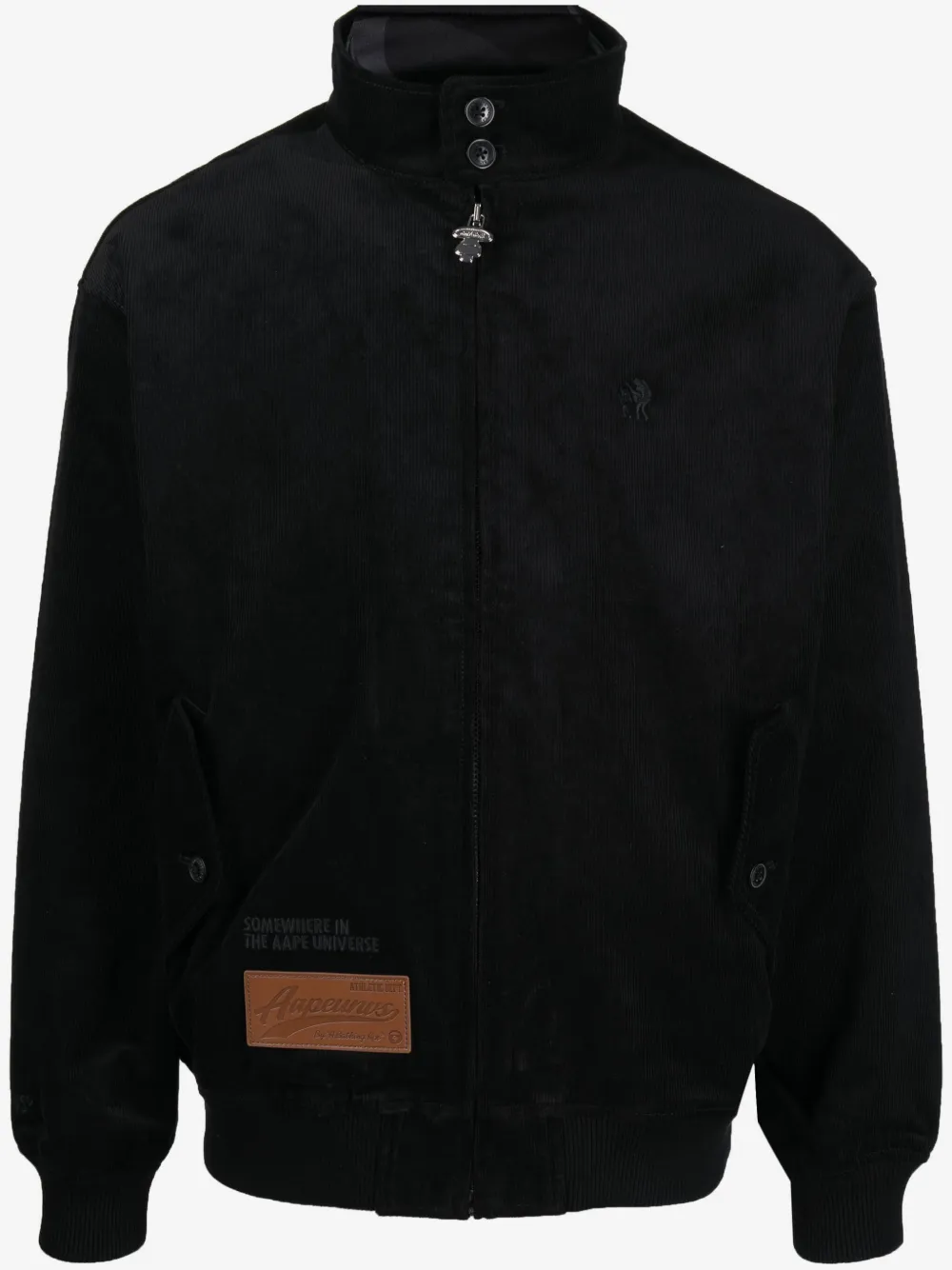 AAPE BY *A BATHING APE® 标贴棉飞行员夹克 | 黑色 | Image 1