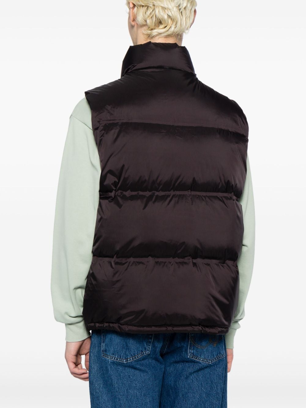 Shop Chocoolate Logo-patch Padded Gilet In Black