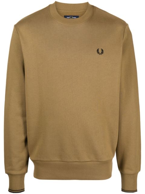 Fred Perry logo-embroidered knitted jumper