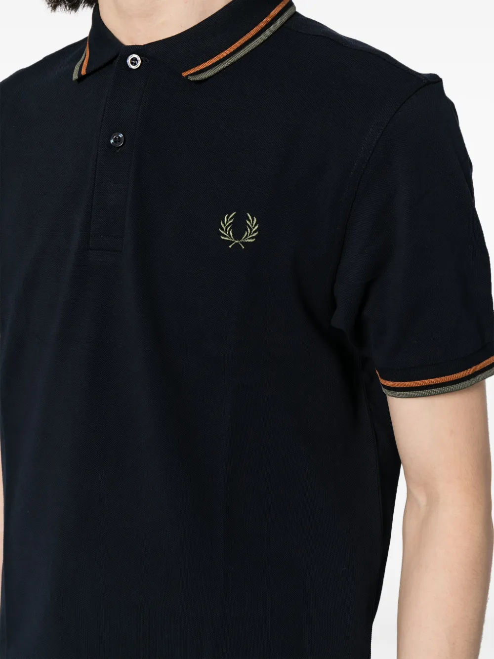 Fred Perry Katoenen poloshirt Blauw