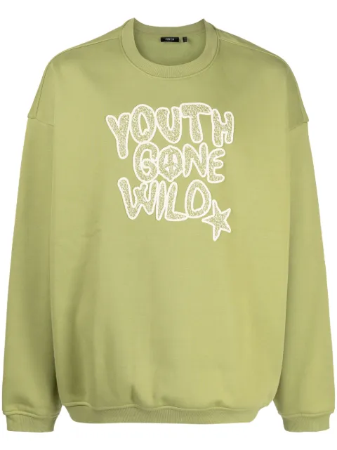 FIVE CM embroidered Youth Gone Wild sweatshirt