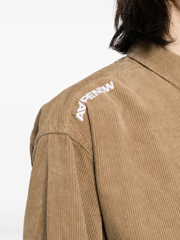 AAPE BY *A BATHING APE® logo-patch Corduroy Shirt - Farfetch