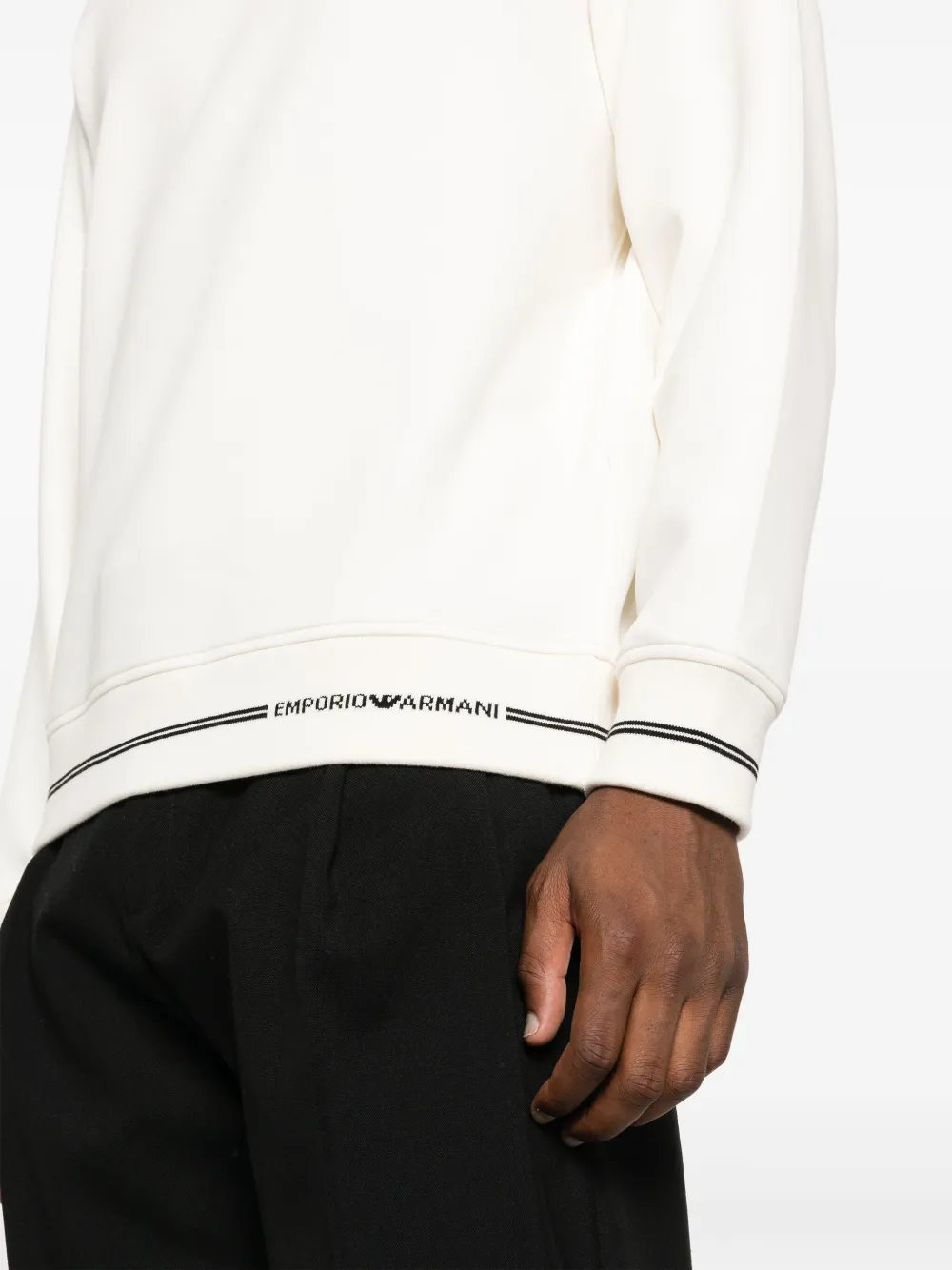 Emporio armani white online sweatshirt