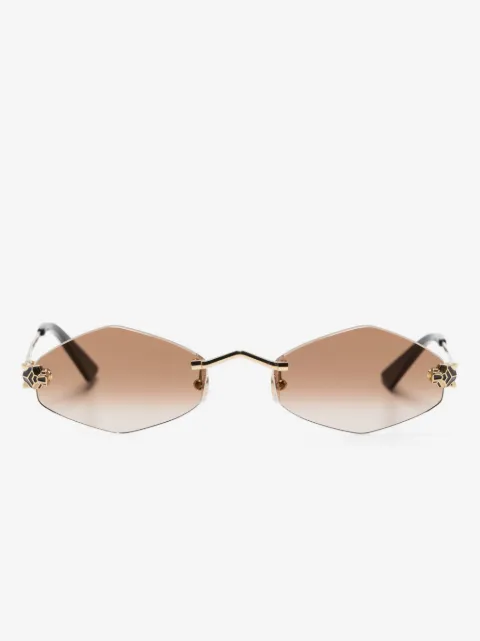 Cartier Eyewear solglasögon med geometriska bågar
