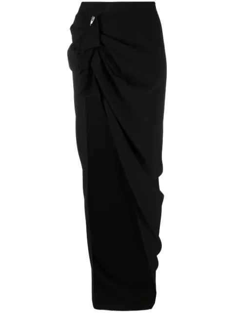 Rick Owens تنورة هاي ويست غير متساوية الطول