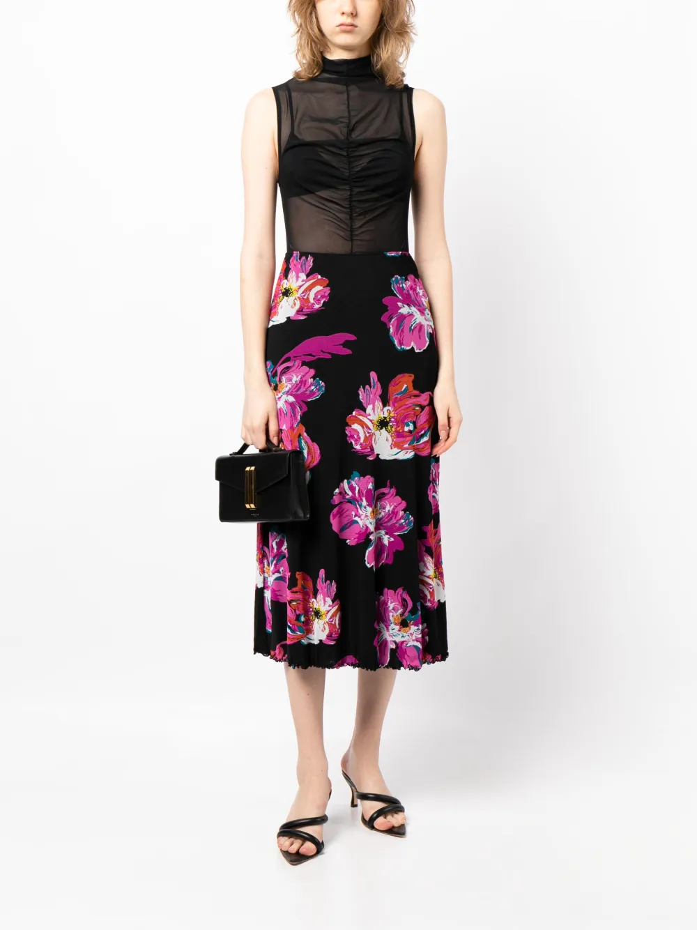 DVF Diane von Furstenberg Omkeerbare rok - Zwart