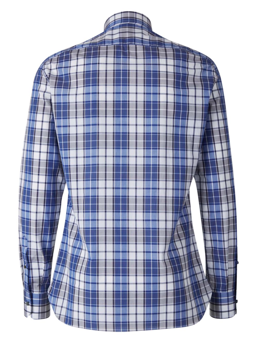 Isaia checked shirt - Blauw