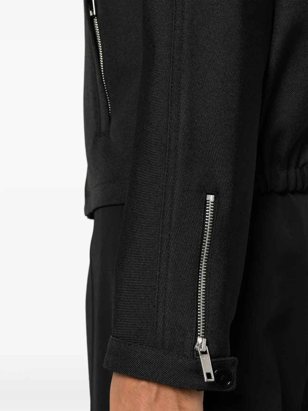 Courrèges Jack met puntige kraag Zwart