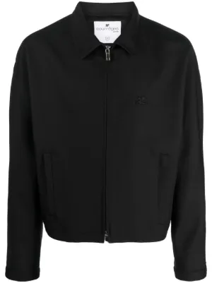 Giorgio Armani ジップアップ ジャケット | ブラック | FARFETCH JP