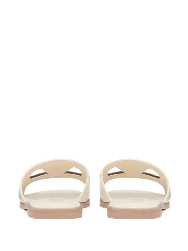 Valentino Garavani VLogo Signature Flat Leather Sandals