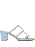 Valentino Garavani Rockstud 60mm leather sandals - Blue