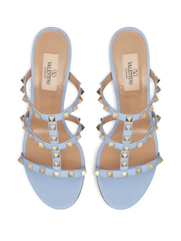 VALENTINO GARAVANI ロックスタッズ 60 レザーサンダル Valentino Garavani ロックスタッズ 60mm レザーサンダル