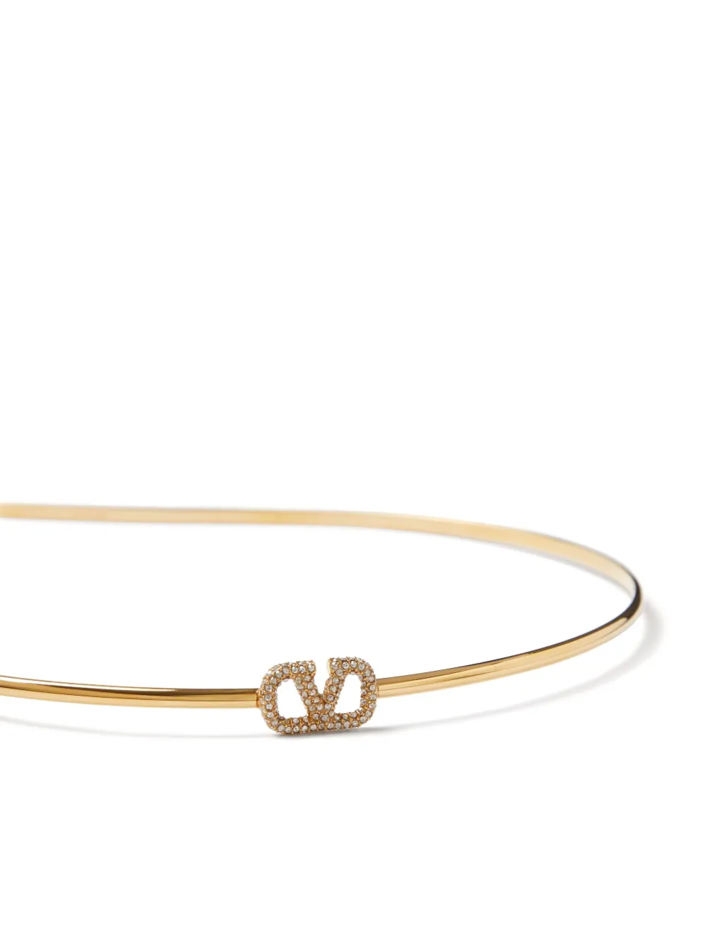 Valentino Garavani VLogo Signature crystal-embellished headband | Image 2