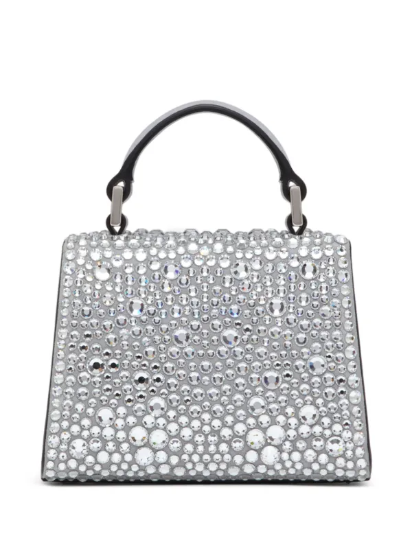 Valentino Garavani Mini VSling Embroidered Handbag | Silver Valentino Garavani Mini VSling Embroidered Handbag | Silver