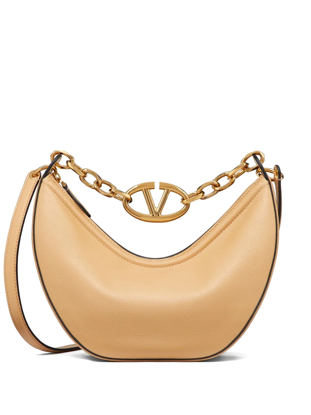 Valentino Garavani small VLogo Moon shoulder bag – Neutrals