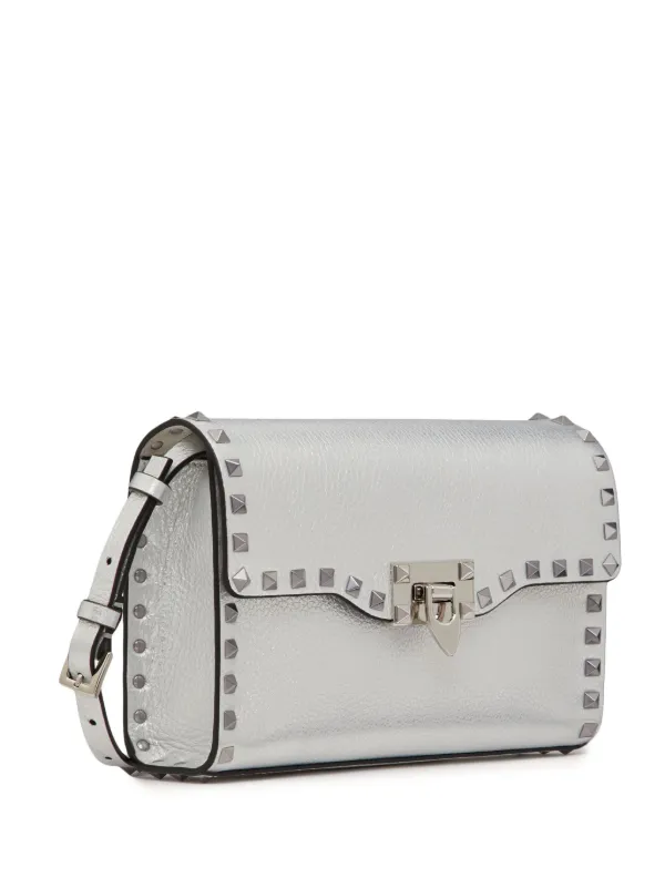 Valentino Garavani Small Rockstud Metallic Crossbody Bag Farfetch