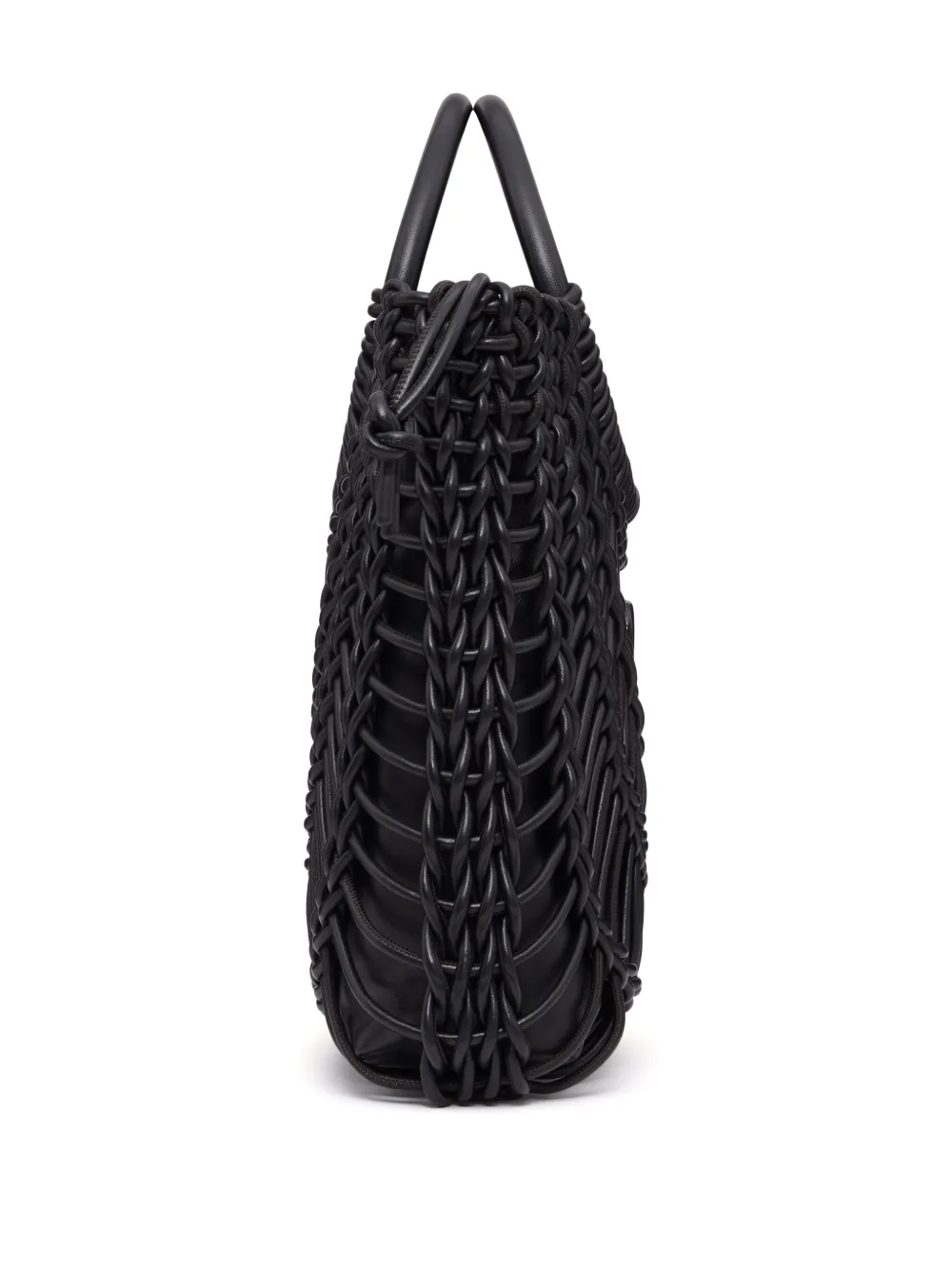 Valentino Garavani AllKnots geweven shopper Zwart
