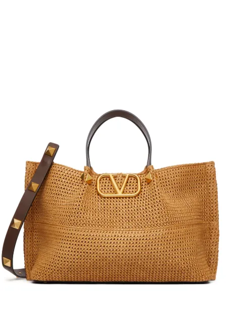 Valentino Garavani medium Summer raffia tote bag