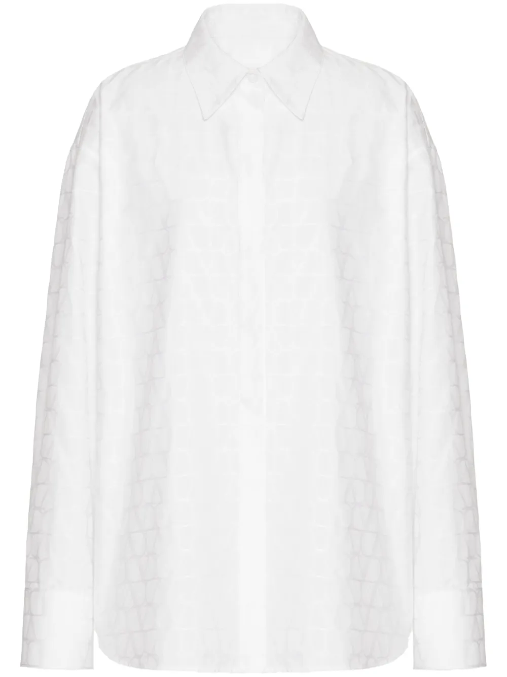 Valentino Garavani Toile Iconographe katoenen overhemd Wit