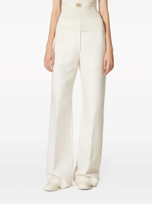Valentino Garavani Crepe Couture wide leg Trousers Farfetch