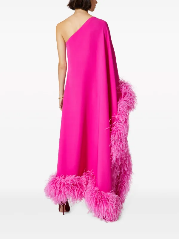 Valentino pink deals feather dress