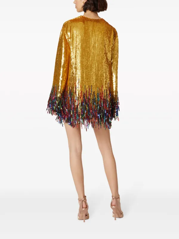 Valentino gold dress outlet