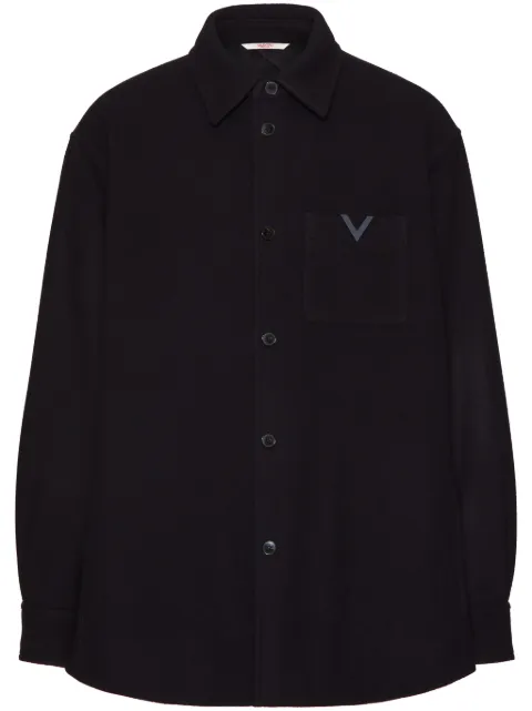 Valentino Garavani V-detail shirt jacket